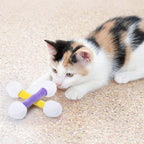 CiyvoLyeen Swabs Catnip Toys Set of 6 Soft Plush Kicker Toys - Interactive Kitty Kick Sticks for Cat Lovers Gift - Sturdy Teething Chew Toy