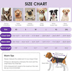 Queenmore Dog Winter Coat, Cold Weather Fleece Jacket for Dogs, Waterproof Reflective Reversible, for Small, Medium and Large Dogs (Purple, L)