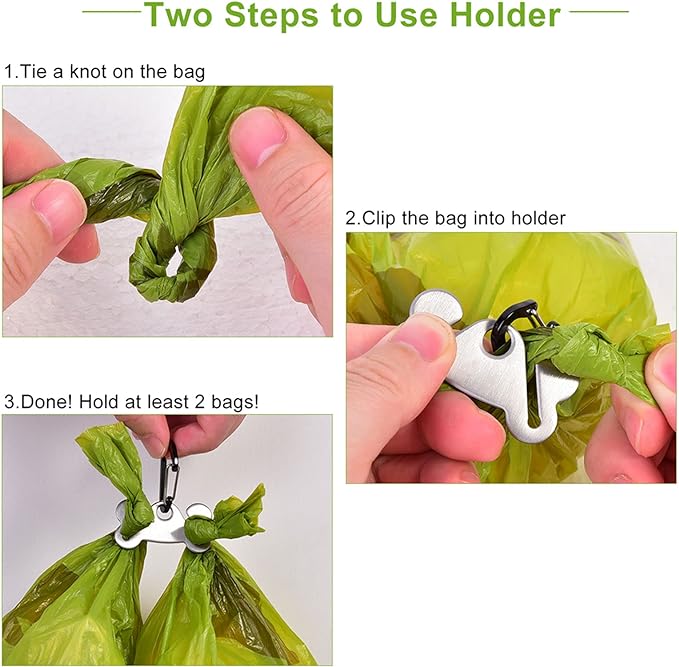 Dog Waste Bag Dispenser Pet Poop Bags Holder for Doggie Waste Bags Dispensers Soft Fabric Zipper Small Doggy Puppy Pouch for Leash Accessory Attachment with Carrier,Grey