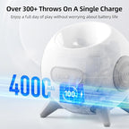 uahpet Automatic Ball Launcher for Dog with Obstacle Detection, 4 Adjustable Distances Ball Thrower Launcher for Medium & Large Dogs with 2 Balls (2.5 inches)