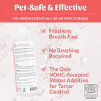 SKOUT'S HONOR Peanut Butter & Bacon Water Additive - VOHC Accepted for Tartar Control, Freshens Breath Fast, No Brushing Required, 32 oz