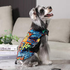 GMF32L CuteBone Dog Winter Jacket, Windproof & Waterproof, Thick, Adjustable, Reversible, Soft, Recommended for Small, Medium, Large Dogs; Leash Hole for Easy Walking