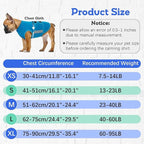 MIGOHI Breathable Dog Anxiety Calming Vest,Dog Firework Anxiety Relief Vest,Dogs Stress and Anxiety Relief Coat,Anxiety Vest for Large Dogs,Blue,XL
