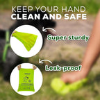 ANECO 100% Certified Home Compostable Dog Poop Bags (135 Count/9 Rolls), Large Poop Bags for Dogs & Cats, Extra Strong & Leak-proof Pet Waste Bags, California