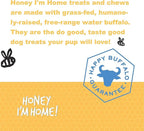 Honey I'm Home, Liver Recipe Wafers Buffalo Dog Treats, 13.23 Ounces - All Natural, Free Range, Healthy, Grain Free, Honey Coated & Crispy