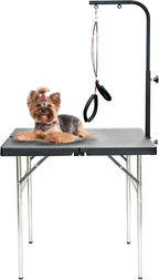 SHELANDY Professional pet Grooming Table with Double leashes and clamp for Large and Medium Dogs (Portable (32 * 20 inch))