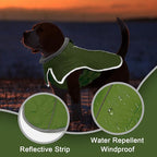 Fragralley Dog Winter Coat, Waterproof Windproof Reflective Fleece Jacket with Harness Hole, Warm Snow Vest for Small Medium Large Dogs, Ideal Gifts