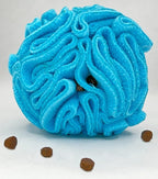 Glory To Dog Puppy and Small Breed Snuffle Interactive Foraging Dog Puzzle Ball Toy Blue
