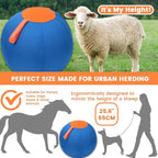 Shrandi Horse Herding Ball - 25" Cover with Straps, Australian Shepherd, Cattle Dogs, Collie & Herding Dog, Giant Jolly Ball for Play