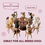 ASMPET Dog Treats Bones, Chicken Duck Wrapped Rawhide Sweet Potato Sticks for Small Medium Large Dogs