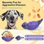 Dog Chew Toys for Aggressive Chewers, Indestructible Lizard Shape Tough Dog Toy with Natural Scents, Durable Chew Bones to Keep Large Dogs Busy, for Super Chewers 20-80Lbs - Peanuts