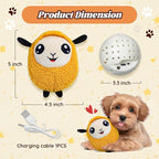 Interactive Moving Dog Toys, 2025 Upgraded Jumping Squeaky Moving Dog Ball, Rechargeable Plush Chew Toys for Small/Medium/Large Dogs to Keep Them Busy (Sheep)