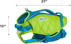 Outward Hound Standley Sport Dog Life Jacket, High-Performance Ripstop Dog Life Vest for Swimming, Boating, and Water Safety, XL, Green