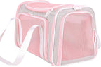 petisfam Soft Cute Travel Pet Carrier Bag for Medium Cats, Kitty and Puppy, Fantasy Pink, M