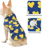 Dog Raincoat Hooded,Waterproof Rain Coat for Dogs with Adjustable Belly Strap,Reflective Strips, Lightweight Slicker Poncho Rain Jacket for Small Medium Large Dogs