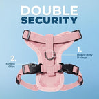 Voyager Step-in Lock Pet Harness - All Weather Mesh, Adjustable Step in Harness for Cats by Best Pet Supplies - Pink, XXS