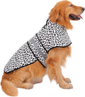 HDE Dog Raincoat Jacket Reflective Adjustable Hooded Pet Poncho Rain Coat with Leash Hole for Small to X-Large Dogs