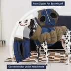 IECOii Dog Coat,Dog Cold Weather Coats for Extra Large Dogs,Thick Fleece Lined Dog Snow Suit Waterproof Dog Puffer Jacket,Large Dog Winter Coat Zippered Pet Snow Jackets Warm Dog Winter Clothes,4XL