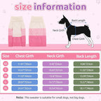 ASENKU Warm Dog Sweater for Small Medium Dogs,Pet Sweaters for Fall Winter Dog Clothing,Thicked Pullover Puppy Cat Turtleneck Sweater for Doggie Chihuahua Clothing