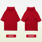 Queenmore Soft Warm Large Dog Sweater, Dog Sweaters for Large Breeds, Pet Christmas Sweaters, Waffle Knit Pet Sweater, Cold Weather Doggie Sweatshirt, Red 3XL