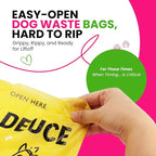 Dog Poop Bags 120 Count – Leakproof, Extra Thick & Easy Open | Unscented Plant-Based PLA + PBAT, Fits All Dispensers | Funny Hey Stinky Design – $1 Donated to Service & Therapy Dogs