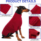 ASENKU XL Dog Sweater, Dogs Sweaters for Extra Large Dogs Girls Boys, Fall Winter Turtleneck Pullover Pet Christmas Sweatshirt,Red XL