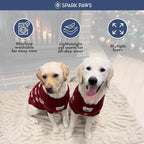 Spark Paws Christmas Dog Sweater – Ultra Soft Holiday Knit Sweater for Small, Medium & Large Dogs, Cute Pet Sweater for French Bulldogs & Big Dogs, Easy Potty V Cut Design Jacket - (Polar Bear, XL)
