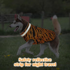 Winter Dog Coat,Large Dog Jacket,Waterproof Pet Jacket with Back Zipper,Pet Coat with Harness Built in,Warm Dogs Coat with Fleece Lined,Snow Jacket Clothes French Bulldog Shiba Inu,L