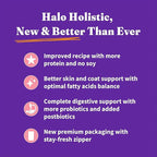 Halo Holistic Kitten Food, Wild Caught Salmon & Whitefish Recipe, Grain Free Dry Cat Food, Complete Digestive Health, 6 lb Bag