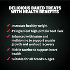 Bully Max Premium High Protein Dog Treats for Puppy & Adult Dogs - Training Dog Food Treats with 32% Protein, Real Meat, Veggies & BCAAs for Small, Medium & Large Breeds - Beef Flavor (2 Pack)