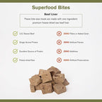 BADLANDS RANCH - Superfood Bite, Freeze-Dried Raw Dog Treats - Protein Rich, Train & Reward, Traceable Single Ingredient by Katherine Heigl (Beef Liver)