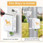 Dog Poop Bag Dispenser, Wall Mount Dogs Waste Bag Holder 100% Water Proof Outdoor Dog Waste Station for Yard Sign for Home Porch Yard (Dispenser Only)