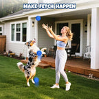 petizer 6 Pack 2.5’’ Dog Balls, Tough Dog Toys for Aggressive Chewers, Interactive Ball for Fetch Game, Lightweight Floating Toy, Durable Bouncy High Elasticity E-TPU Teething Chew Toys