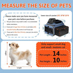 Petskd Top and Side Expandable Pet Carrier 17x11x9.5 Inches Alaska Airline Approved, Soft-Sided Carrier for Small Cats and Dogs with Locking Safety Zippers and Anti-Scratch Mesh(Blue)