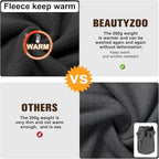 BEAUTYZOO Dog Fleece Vest Sweater Winter Jacket for Small and Medium Dogs with D-Ring Leash Cold Weather Coat Hoodie for XS S M Dogs Boy or Girls