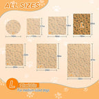 Dog Heating Pad 28×18 in Waterproof PVC Pet Heating Pad, Adjustable Thermostat+Constant On Function, Metal Protective Tube Comes with a Plush Cotton Sleeve，Whelping Box-Apricot