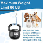 Flirt Pole for Dogs Interactive Dog Pole Toy for Large Medium Small Dogs, Sports Dog Teaser Pole for Tug of War, Flirt Pole with Lure Ball (Standard Pole + Tensile Rope)