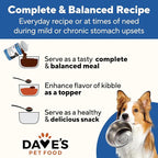 Dave's Pet Food Bland Diet Dog Food (Chicken & Rice), Sensitive Stomach, Easy to Digest, Gluten-Free, Digestive Care, Wet Canned, 13.2 oz (Case of 12)