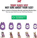 Tuff Pupper Reversible Fleece Sweater Vest for Dogs | Lightweight Comfortable Insulated Jacket | Front Zip Closure | Machine Washable | Built-in Leash Hole | Sizes for All Breeds (XXL, Purple)