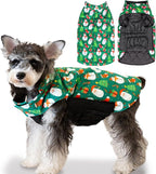 CuteBone Winter Dog Jacket - Reversible Waterproof Windproof Coat With Leash Hole - Soft, Thick, Adjustable Fits Small to Large Dogs