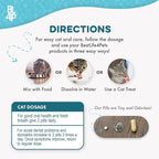 Cat Dental Care Supplement for Bad Breath, Tartar & Gum Support - Natural Cat Teeth Cleaning Oral Tablets Provide Eating & Gum Comfort, Teeth Wellness and Plaque Control, Tiny Dissolvable 400 Pills