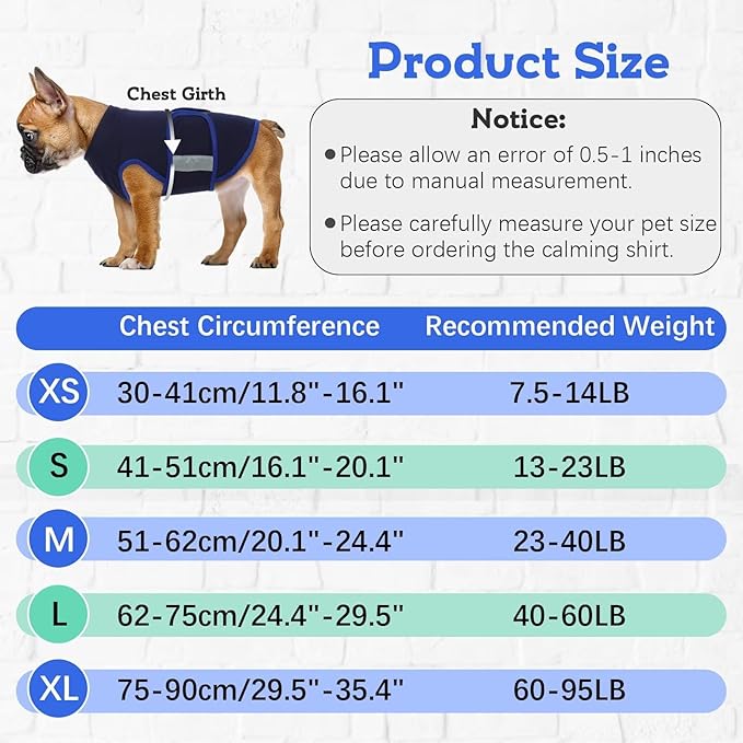 MIGOHI Breathable Dog Anxiety Calming Vest,Dog Firework Anxiety Relief Vest,Dogs Stress and Anxiety Relief Coat,Anxiety Vest for Large Dogs,XL,Green