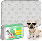 FXW Washable Pee Pads for Dogs, Puppy Pads with Super Absorbent, Specifically Designed for 36inch Cages, 35" × 23" Rectangle, Khaki, 1 Pack