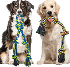 Heavy Duty Dog Rope Toys for Large Breed Aggressive Chewers, 2 Pack Indestructible Teeth Cleaning Tug of War Toy, Tough Chew Rope Tug Toy for Dogs – Interactive Toy