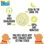 Chew King by Mammoth Glowing Fetch Ball, Dog Ball Toys, Large 2-Pack Lattice