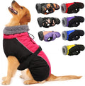 IECOii Extra Warm Reflective Adjustable Dog Jacket - Winter Coat with Buckle & Fleece Turtleneck for Cold Weather - Soft Winter Coat for Small, Medium & Large Dogs