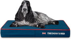 The Dog’s Bed Orthopedic Memory Foam Dog Bed, Medium Blue Oxford with Red Trim UK Flag, Pain Relief for Arthritis, Hip & Elbow Dysplasia, Post Surgery, Supportive, Calming, Waterproof Washable