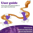 6-Pack Tough Dog Chew Toys for Aggressive Chewers Large Medium Breed Bacon Flavor, Bone Toy Dog, Nylon Heavy Duty Extreme Indestructible Teething Training