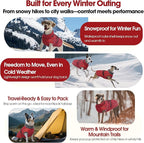 QBLEEV Warm Dog Jacket - Reflective, Adjustable Winter Coat with Turtleneck for Cold Weather, Waterproof Fleece Snowsuit for Small, Medium, Large Dogs