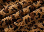 GreenJoy Leopard Print Dog Sweater – Stretchy Fleece Dog Turtleneck Sweatshirt for Puppies & Cats, Soft & Warm Pet Winter Clothes for Small, Medium & Large Dogs (Coffee Brown, X-Small)